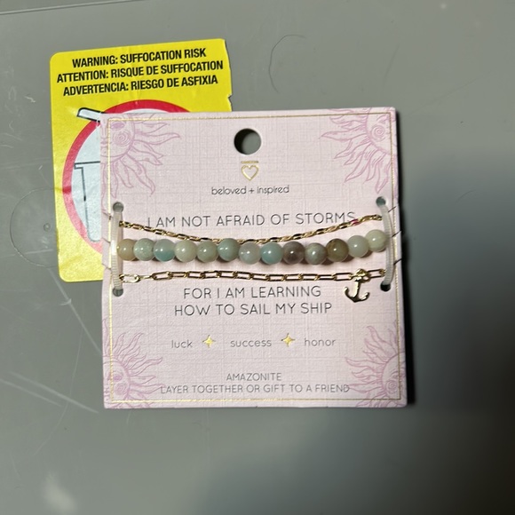 New with tags Beloved and Inspired bracelet set, I am not afraid of the storm.. - Picture 2 of 3